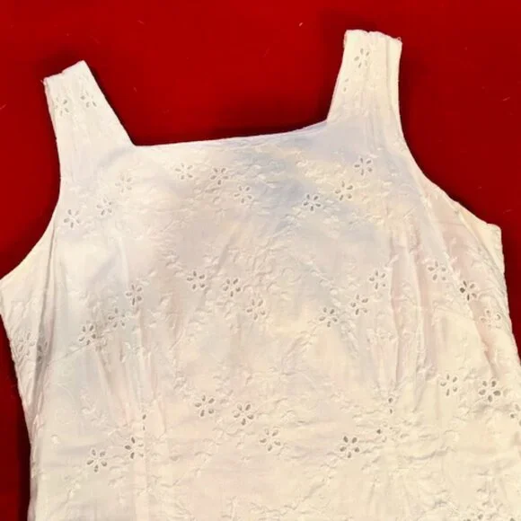 Charter Club White Eyelet dress - Size 10 - Picture 4 of 13